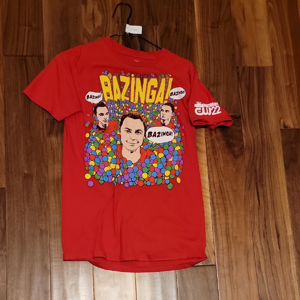 Ripple Junction Red Bazinga Short Sleeve Tee